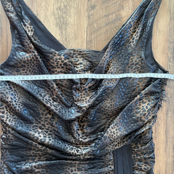 Frank Lyman| Royal Purple Stretch Formal Dress Polyester Spandex mix - Picture 3 of 3